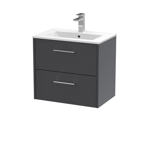 600mm Wall Hung 2 Drawer Vanity & Basin 2 Hudson Reed