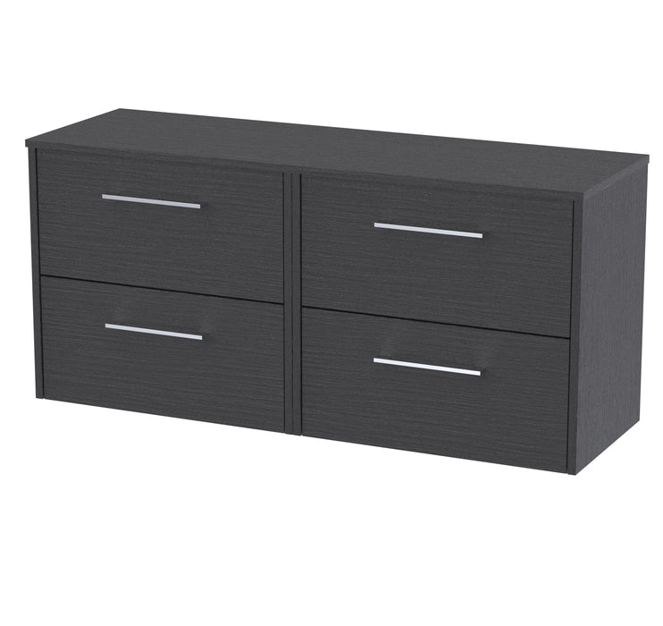 1200mm Wall Hung 4 Drawer Vanity & Worktop Hudson Reed