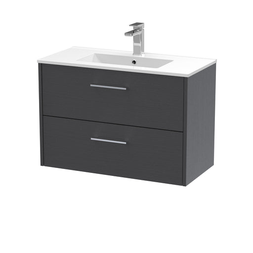 800mm Wall Hung 2 Drawer Vanity & Basin 2 Hudson Reed