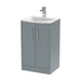 500mm Floor Standing 2 Door Vanity & Basin 4 Hudson Reed