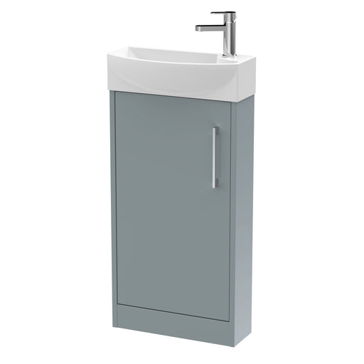 440mm Floor Standing 1 Door Unit & 1TH Basin LH Hudson Reed