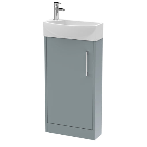 440mm Floor Standing 1 Door Unit & 1TH Basin RH Hudson Reed