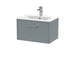 600mm Wall Hung Single Drawer Vanity & Basin 2 Hudson Reed