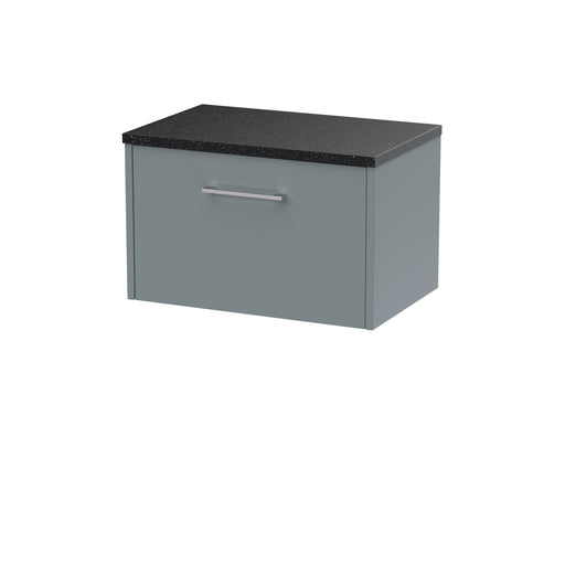 600mm Wall Hung Single Drawer Vanity & Laminate Top Hudson Reed