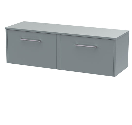 1200mm Wall Hung 2 Drawer Vanity & Worktop Hudson Reed
