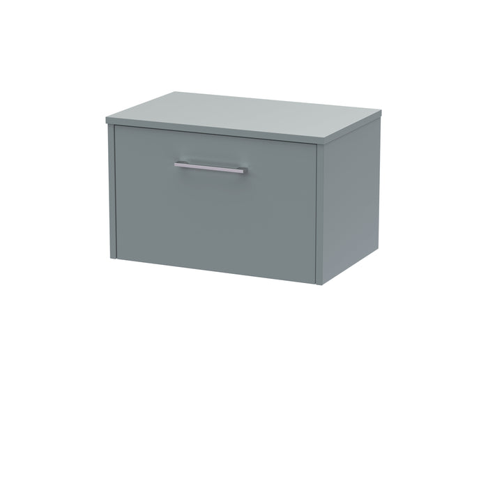 600mm Wall Hung Single Drawer Vanity & Worktop Hudson Reed