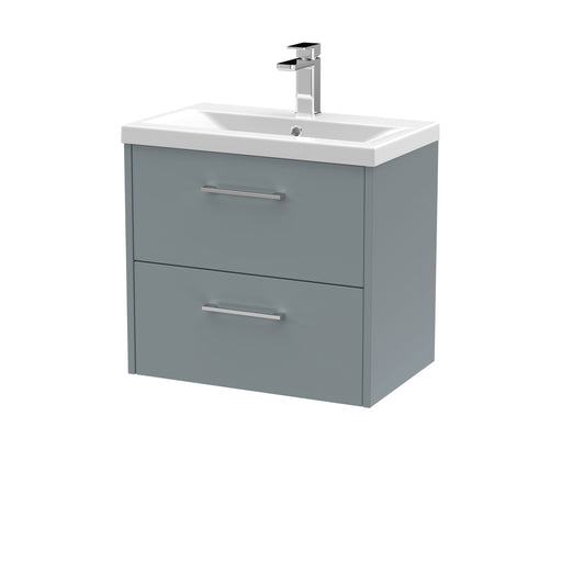 600mm Wall Hung 2 Drawer Vanity & Basin 1 Hudson Reed
