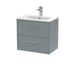 600mm Wall Hung 2 Drawer Vanity & Basin 2 Hudson Reed