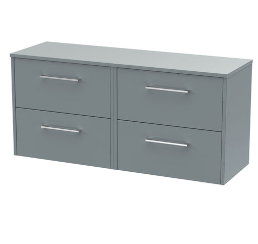 1200mm Wall Hung 4 Drawer Vanity & Worktop Hudson Reed
