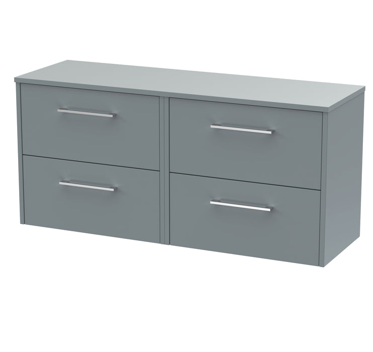 1200mm Wall Hung 4 Drawer Vanity & Worktop Hudson Reed