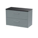 800mm Wall Hung 2 Drawer Vanity & Laminate Top Hudson Reed