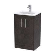 500mm Floor Standing 2 Door Vanity & Basin 2 Hudson Reed