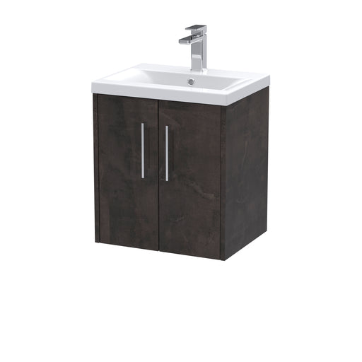 500mm Wall Hung 2 Door Vanity & Basin 1 Hudson Reed