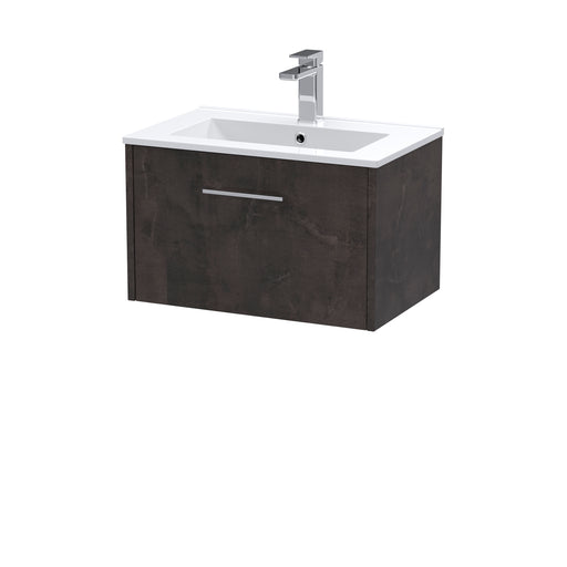 600mm Wall Hung 1 Drawer Vanity & Basin 2 Hudson Reed