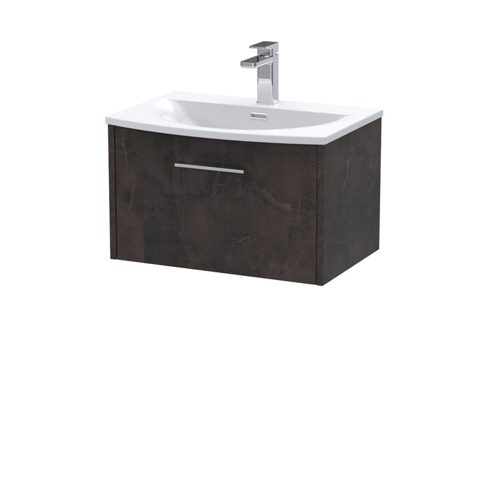 600mm Wall Hung 1 Drawer Vanity & Basin 4 Hudson Reed