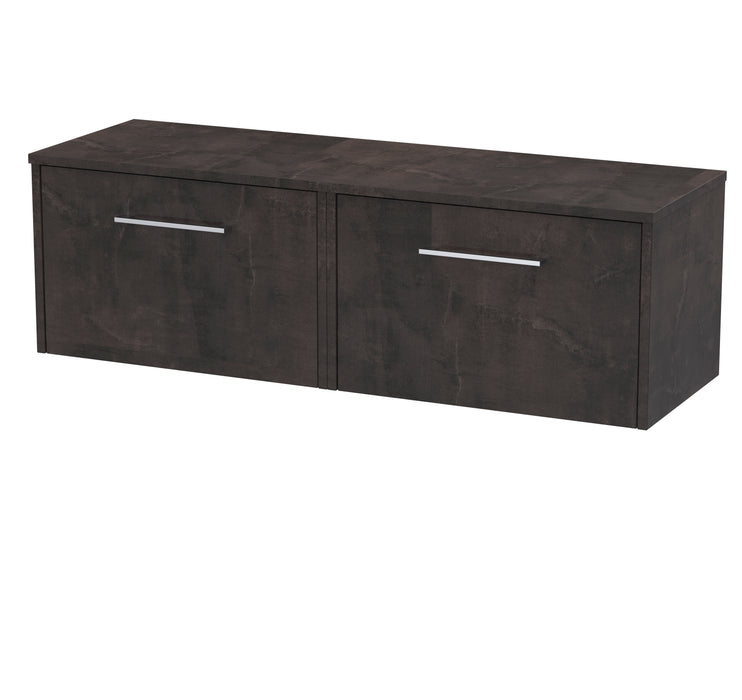 1200mm Wall Hung 2 Drawer Vanity & Worktop Hudson Reed