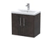 600mm Wall Hung 2 Door Vanity & Basin 1 Hudson Reed