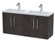 1200mm Wall Hung 4 Door Vanity & Double Basin Hudson Reed