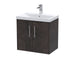 600mm Wall Hung 2 Door Vanity & Basin 3 Hudson Reed