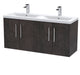 1200mm Wall Hung 4 Door Vanity & Double Basin Hudson Reed