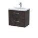 600mm Wall Hung 2 Drawer Vanity & Basin 1 Hudson Reed