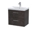 600mm Wall Hung 2 Drawer Vanity & Basin 3 Hudson Reed