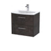600mm Wall Hung 2 Drawer Vanity & Basin 4 Hudson Reed