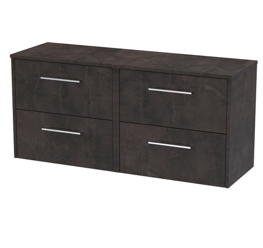 1200mm Wall Hung 4 Drawer Vanity & Worktop Hudson Reed