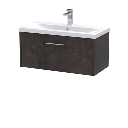 800mm Wall Hung 1 Drawer Vanity & Basin 1 Hudson Reed