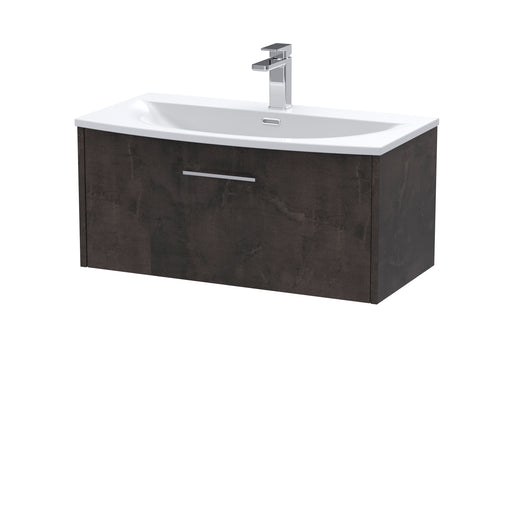 800mm Wall Hung 1 Drawer Vanity & Basin 4 Hudson Reed