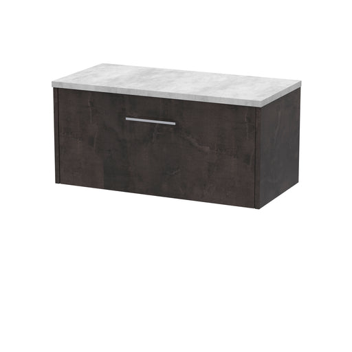 800mm Wall Hung 1 Drawer Vanity & Worktop Hudson Reed
