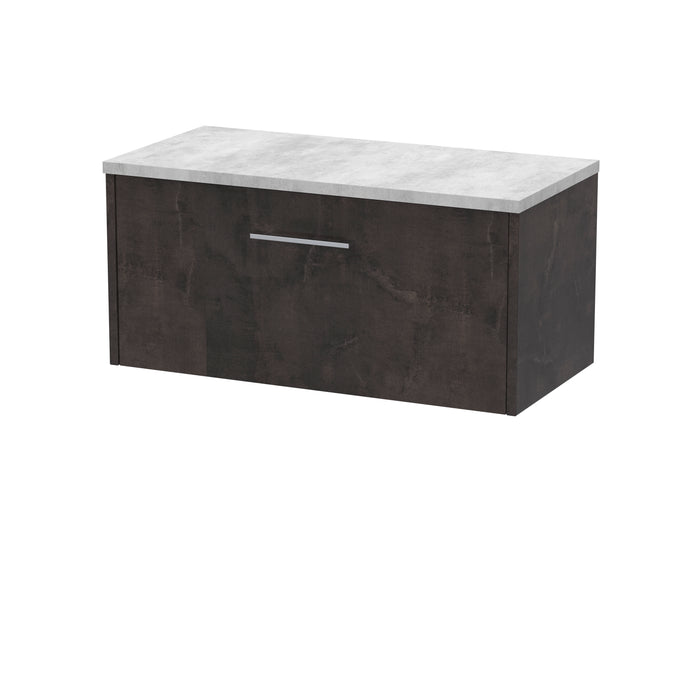 800mm Wall Hung 1 Drawer Vanity & Worktop Hudson Reed