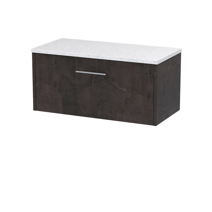 800mm Wall Hung 1 Drawer Vanity & Worktop Hudson Reed