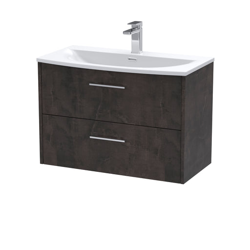 800mm Wall Hung 2 Drawer Vanity & Basin 4 Hudson Reed