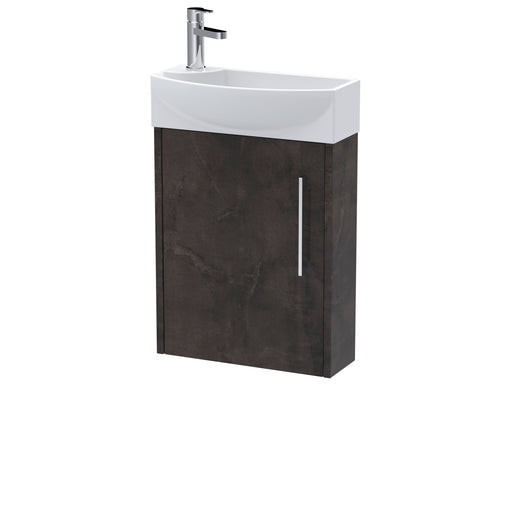 440mm Wall Hung 1 Door Unit & 1TH Basin RH Hudson Reed