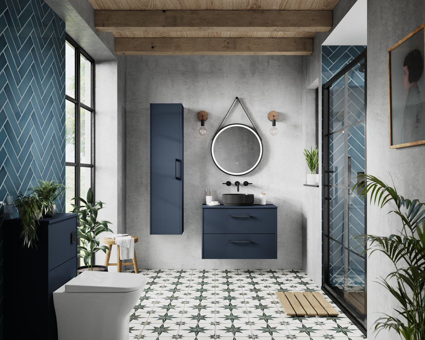 600mm Wall Hung 2 Drawer Vanity & Worktop Hudson Reed