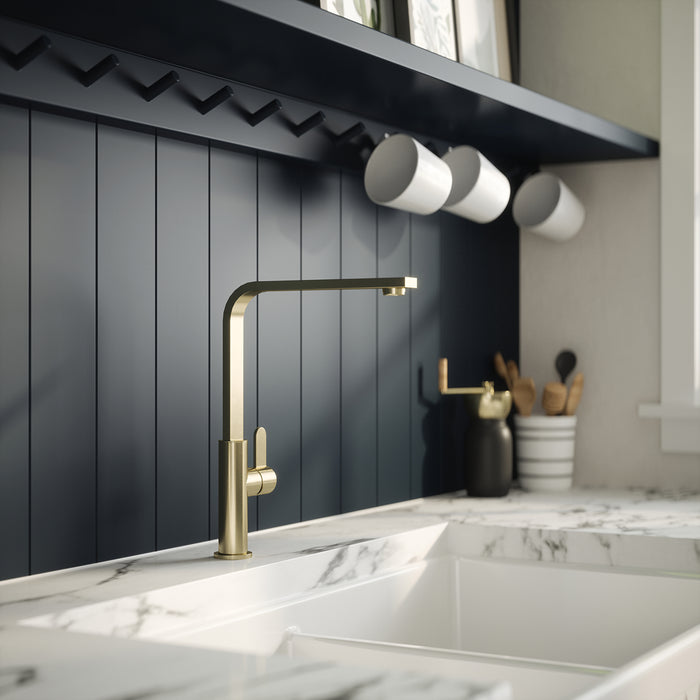 Churni Mono Single Lever Brushed Brass