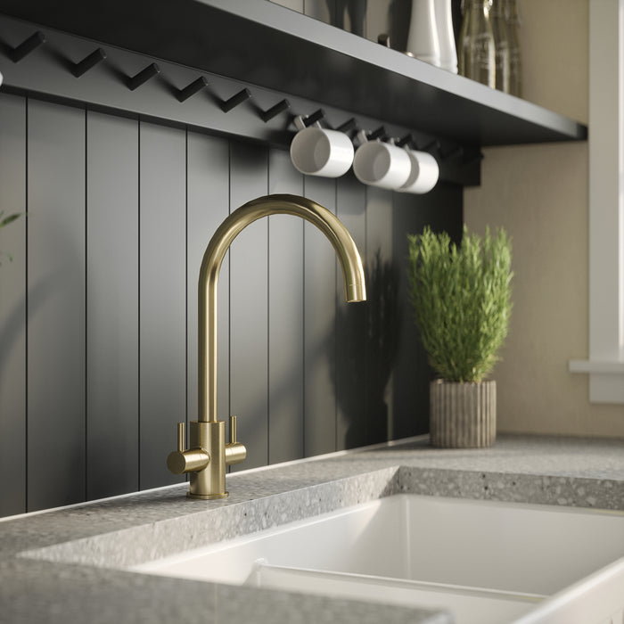 Lachen Mono Dual Lever Brushed Brass