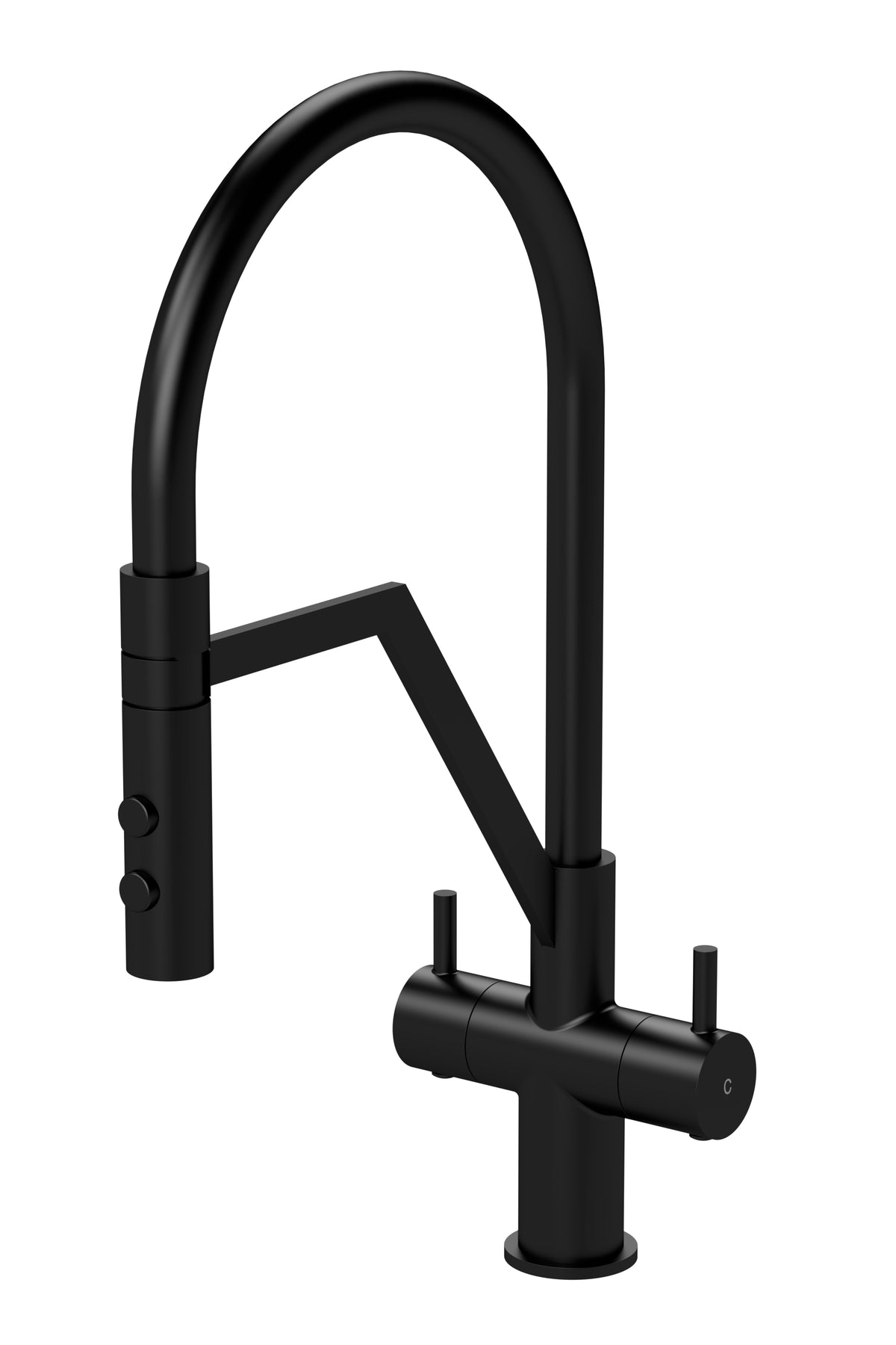 Ravi Mono Dual Lever Matt Black — Trade Superstore Online