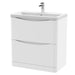 800mm Floor Standing 2 Drawer Vanity & Ceramic Basin