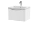 600mm Wall Hung 1 Drawer Vanity & Ceramic Basin