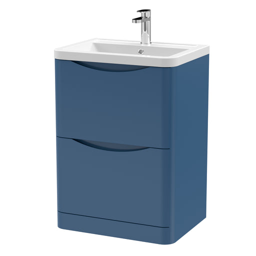 600mm Floor Standing 2 Drawer Vanity & Ceramic Basin