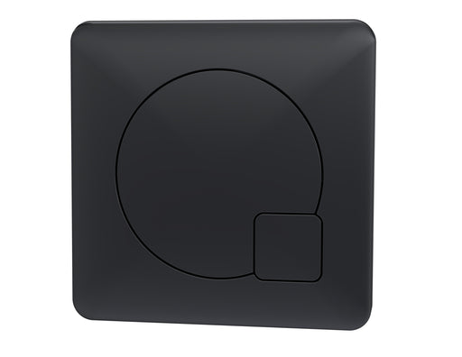 Square Dual Flush Black Push Button