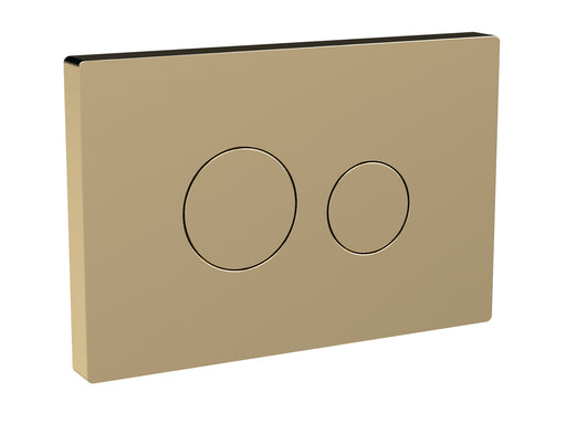 Brushed Brass Round Plate for Pneumatic Dual Flush