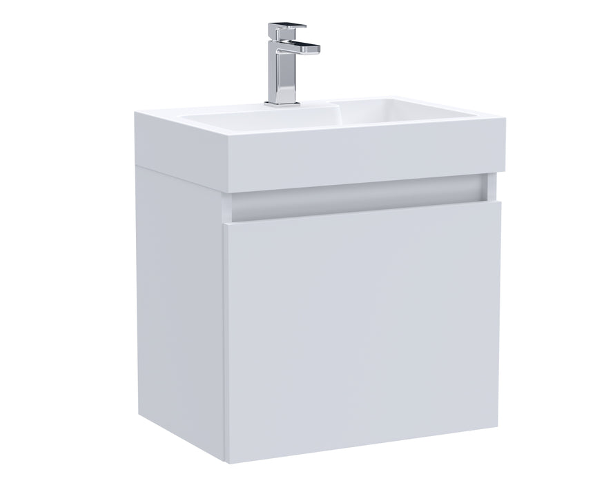 500mm Single Door Wall Hung Vanity and Basin
