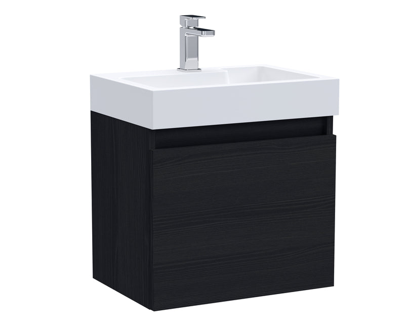 500mm Single Door Wall Hung Vanity and Basin