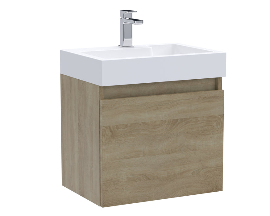 500mm Single Door Wall Hung Vanity and Basin