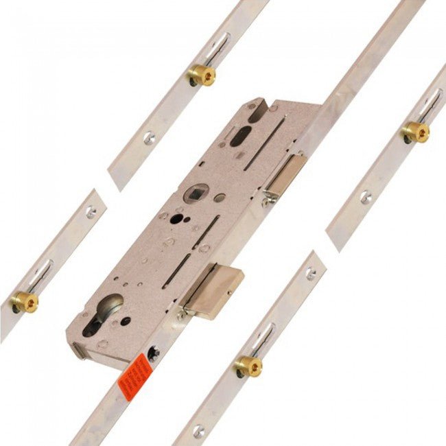 KFV 4 Roller 35mm Backset Multi Point Door Lock with Serrations - Single Spindle