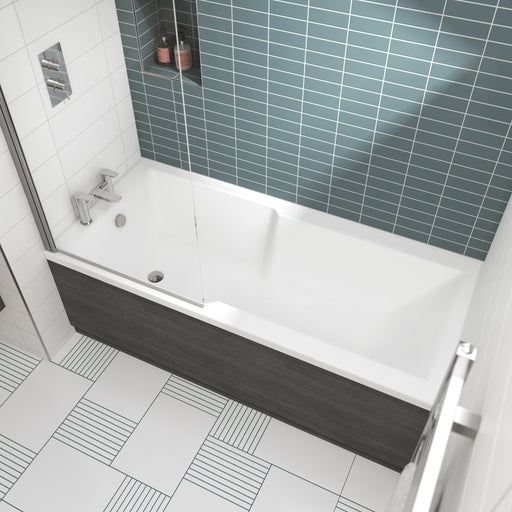 Eternalite Square Straight Shower Bath 1700 x 750mm