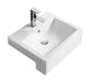 Semi-recessed basin